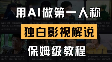 用AI做第一人称独白影视解说，手把手教学，保姆级教程-vip网创吧