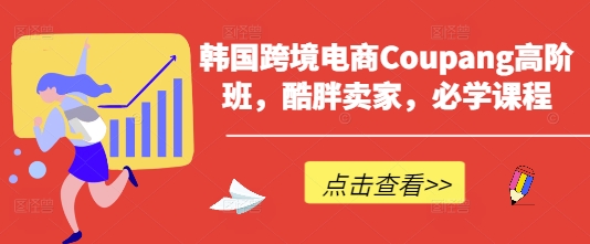 韩国跨境电商Coupang高阶班,酷胖卖家,必学课程-vip网创吧