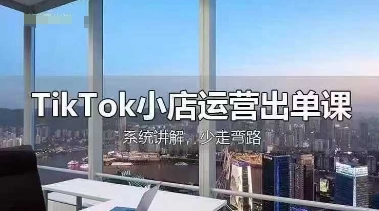 TikTok小店运营出单课，从开店选品、运营出单、发货回款，进行全流程讲解-vip网创吧